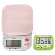 dretec 和風廚房料理秤 KS-208 + 肥皂計時器 T-541, 最大計量: 2kg, 最小計量: 1g