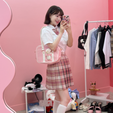 CANTAUNIVERSE 女性格紋水手服套裝