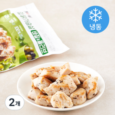 하림이닭 한입 닭가슴살 바질 & 올리브 (냉동), 100g, 1개입, 2개