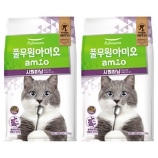 풀무원아미오 전연령 고양이 시원하냥 건식사료, 닭, 1.5kg, 2개