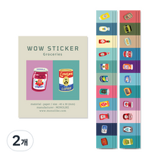 Monolike WOW 貼紙, 2個, 雜貨
