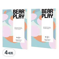 Bearplay 汀多列託白色素面明信片, 4套, 12.7 x 17.8 cm