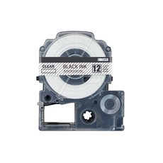 오피스토어 엡손 호환 라벨테이프 ST12KW 12mm, 투명바탕 검정글자 투명바탕 검정글자