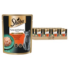 Sheba 希寶 鮮饌包 貓主食餐包, 鮪魚 + 鮭魚, 70g, 24包