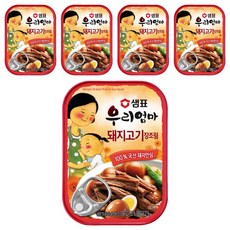 샘표 우리엄마 돼지고기 장조림, 110g, 5개