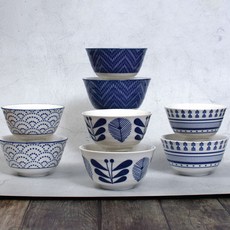 春之花 飯碗大碗 8件組, 混合顏色, 飯碗 4p + 大碗 4p