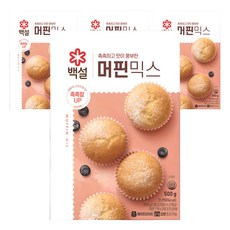 CJ BEKSUL 白雪 瑪芬預拌粉, 4個, 500g