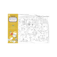 Moulin Roty 塗鴉紙 40款著色主題, 手繪風格, 40張