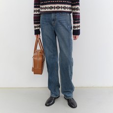 Dunst 女款線性直筒棉質牛仔褲 UDPA5A211B2