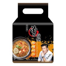 PaMi 曾拌麵 咖哩叻沙 116g, 4包