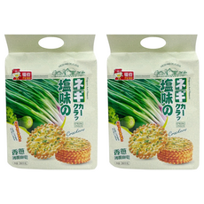 福伯 香蔥薄脆餅 酥香口感, 260g, 2包