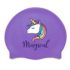 矽膠無皺紋獨角獸泳帽, 珍珠薰衣草