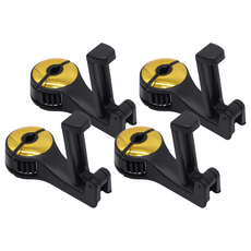 輕鬆掛車用好助手枕桿掛勾 4入一組 多功能 手機支架雙用, 1組, 顏色隨機