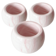 New&Look 陶瓷牙膏架, 3個, 粉彩粉色