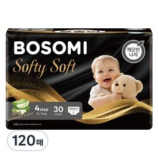 보솜이 소프티소프트 팬티형 기저귀 남여공용, 120매, 대형(L)