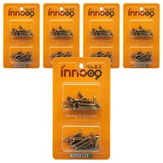 Innotime 天然色圓頭自攻螺絲2種套組 25mm 32mm 40入 NIT213, 100套