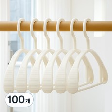 BONOHOUSE 高級加寬耐用防肩角衣架, 白色, 100個