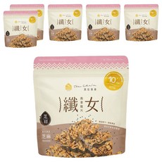 The Chala 蕎拉燕麥 纖女燕麥脆片 芝麻, 低溫烘烤 0添加 益生元助消化, 130g, 6包