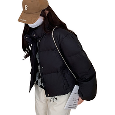 寬鬆立領羽絨外套