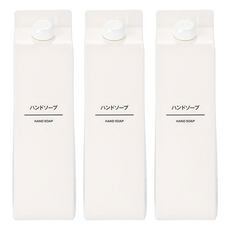 MUJI 無印良品 洗手乳, 600ml, 3瓶