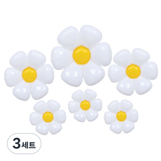 P&B UNITY 雛菊氣球 大 + 中 2個 + 小 3個 套組, 3套, 混合顏色