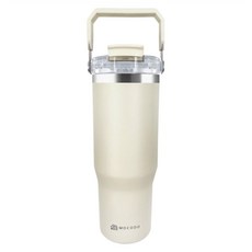 MOCODO 伴佳家 陶瓷雙飲提提杯, 奶油白, 1個, 900ml