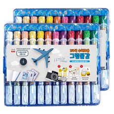 YOUNGART 男童水彩顏料組 2入, 24色