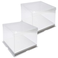 2號蛋糕盒, 2個, 透明