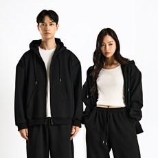CAMEL Apparel 男女通用雙向寬鬆版型連帽拉鍊外套 CL2410H