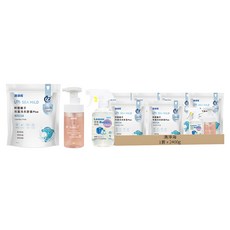 清淨海 衣物去漬全家組 海豚洗衣膠囊 6包 + 去漬噴霧 + 手洗慕斯, 2400g, 1套