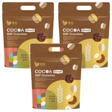 True Life 粗味 高纖燕麥餅 香濃可可口味, 180g, 3袋