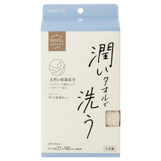 Abechi 五星織品 角鯊烷纖維沐浴巾 50g 潤BDTI, 純淨白色, 1條