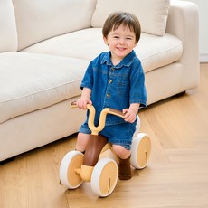 AttiRabbit 室內低噪音迷你滑步車, 棕色, 1個