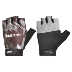 Reebok 銳步 速乾透氣健身手套, 迷彩灰, 1雙