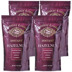 코델리 헤이즐넛향 인스턴트 커피, 1개입, 4개, 200g