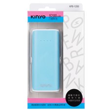 Kinyo 行動電源 110g 96 x 45 x 22mm, KPB-1200, 藍色