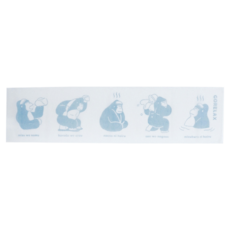 GORELAX 日本風呂今治毛巾洗澡巾 70%尼龍+30%棉 尺寸240*1000*3mm, 藍色, 1條