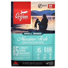 Orijen 歐睿健 飼料 小型海洋魚 犬用, 海洋魚, 4.5kg, 1袋