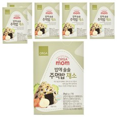 ORGA 孩童拌飯海苔香鬆, 蔬菜口味, 28g, 6盒