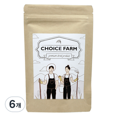 초이스팜 토핑용 간편 건조 자몽 껍질, 100g, 6개, 1개입