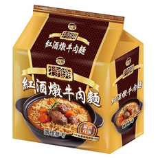 台酒 特饌 紅酒燉牛肉麵, 3包