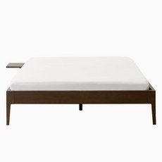 노르딕슬립 원목 침대 프레임 단품 방문설치, 브라운