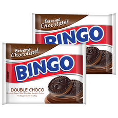 BINGO 夾心餅乾 可可風味 P4078 10入 280g, 2袋