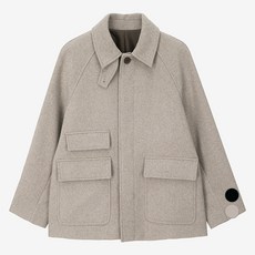 MIND BRIDGE 男士 Do Good 半長版巴爾瑪肯寬鬆版型大衣 MYCA7105