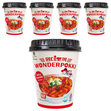 Samsiokki WONDER BBO-GGI 香辣杯裝辣炒年糕, 120g, 5個