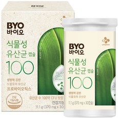 BYO 100億植物活性乳酸菌膠囊, 11.1g, 1罐