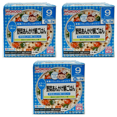 WaKODO 和光堂 蔬菜鯛魚飯 Set 9個月以上嬰幼兒適用 無色素 無防腐劑 無香料, 160g, 3盒