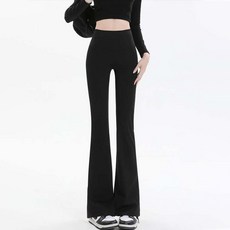 Rich Unni 女性修身靴型皮拉提斯瑜珈高腰鬆緊帶短版內搭褲