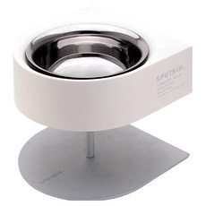 SPUTNIK 斯普尼克 寵物防蟻碗架組, 分離設計, 便利清潔, 食品級304不鏽鋼, 白色, 1組
