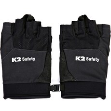 K2 Safety 薄款雙手半指手套, Z1 Black